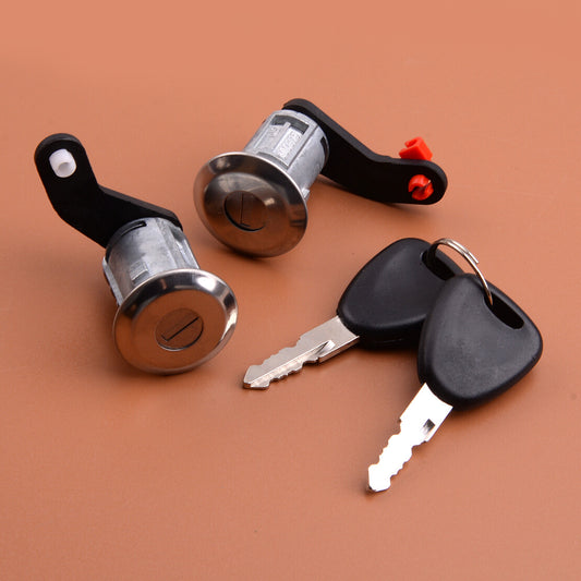 Front Door Lock Barrel Cylinder Set with 2 Keys Fit for Renault Master 98-16 New