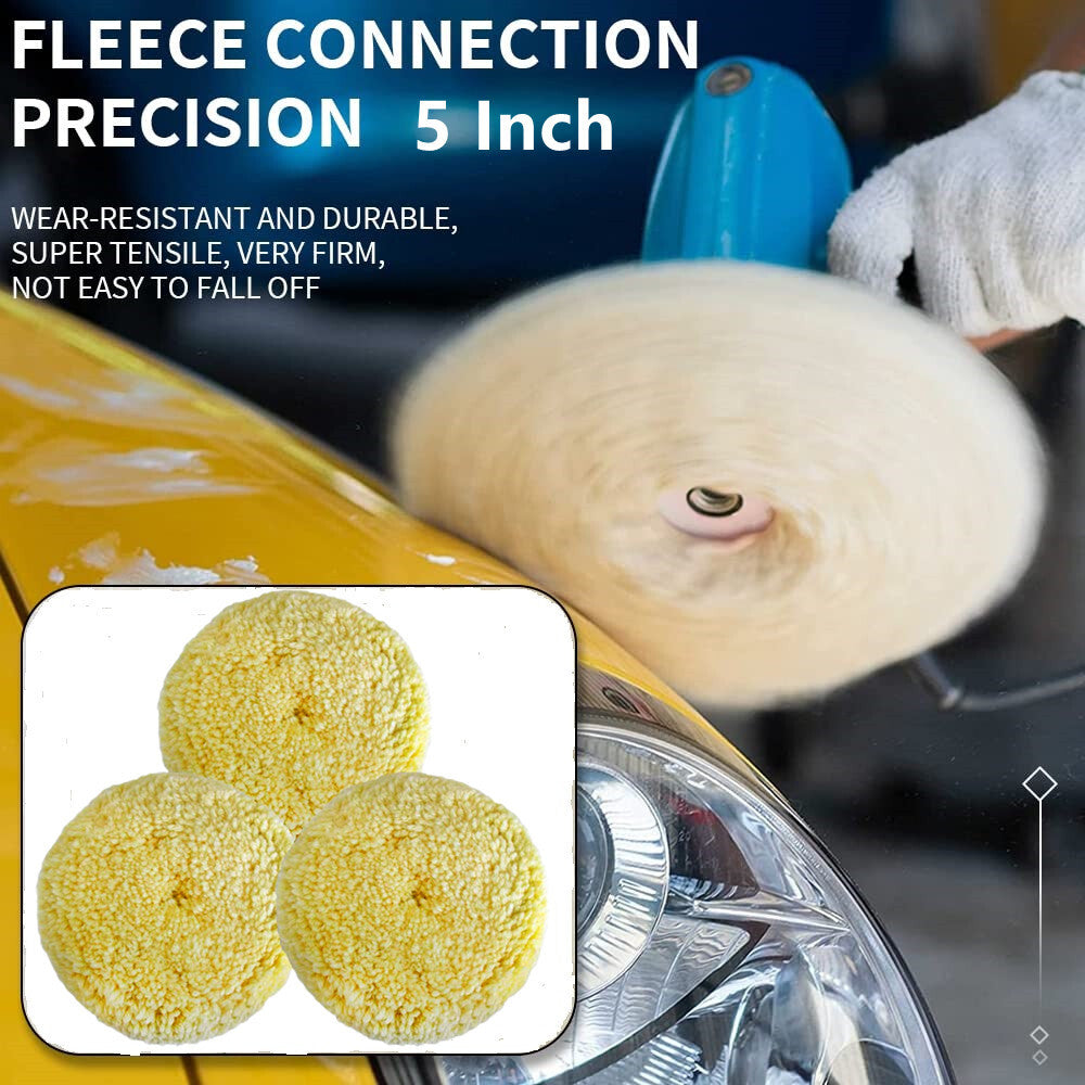 5-inch wool cushioning pad for cleaning cutting hooks and ring cushioning pads, polishing caps