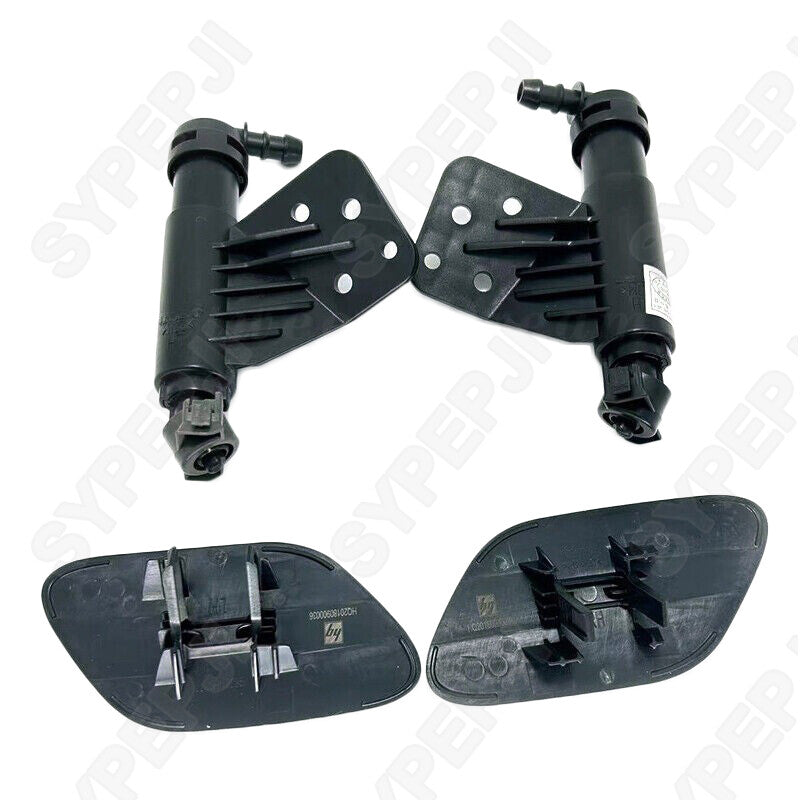 Two-pack of black headlight and washing machine nozzles (right and left) for Kia Sportage 2016-2019