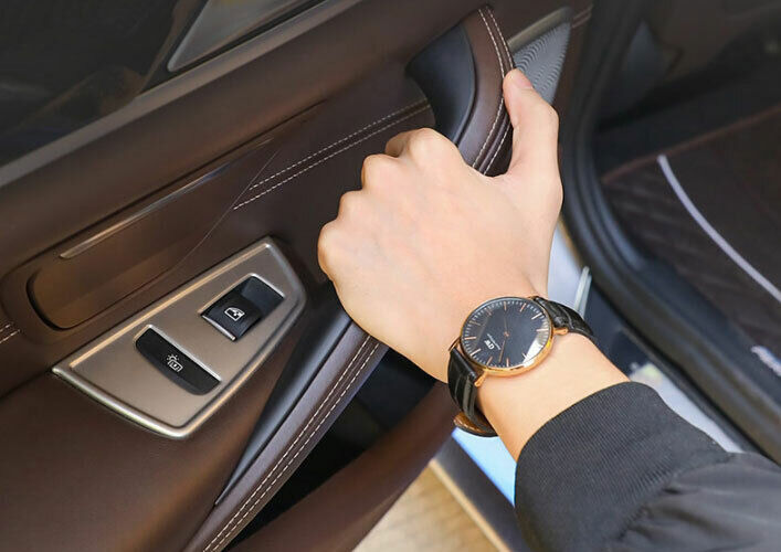 for BMW 3 4 Series GT 2014-18 Matt Black 2DR Interior Door Armrest Cover Trim 2P
