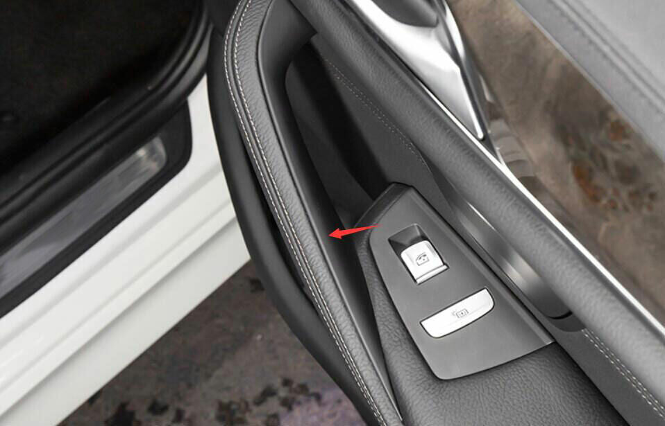 Interior Door Armrest for BMW 5 Series G30 2018-2022 Cover Trim 4PCS ABS Black