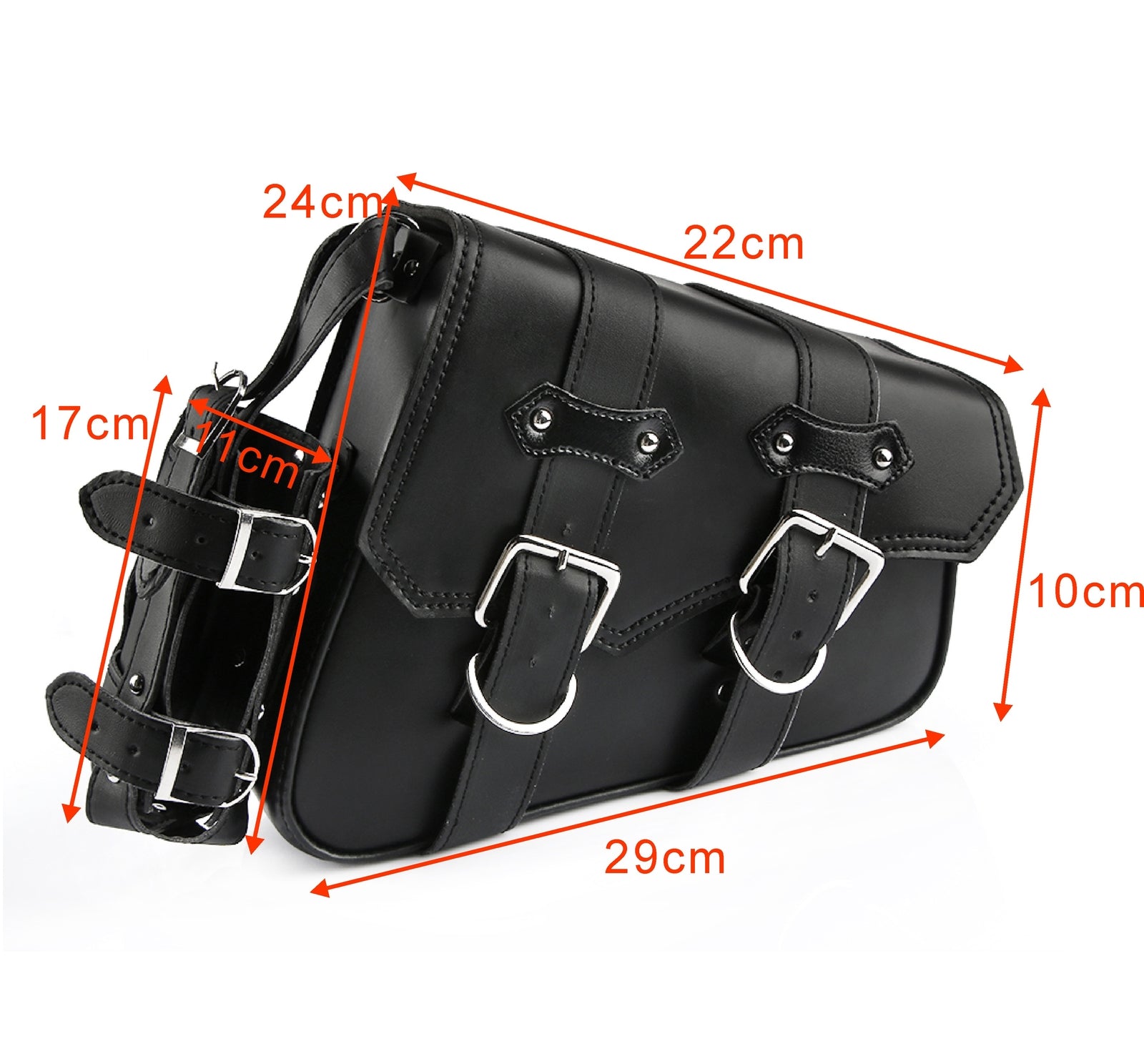 Tool bag, saddlebag, polyurethane synthetic leather, motorcycle side bottle holder, suitable for Harley Sportster