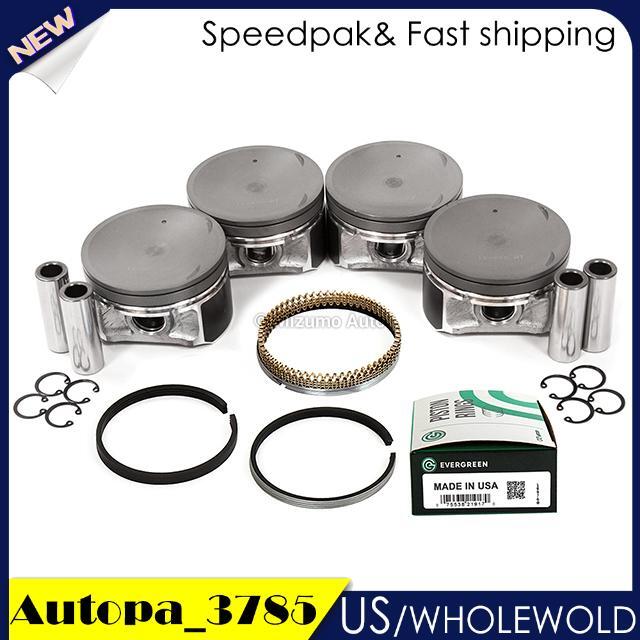 Pistons w/ Rings fit 2002-2006 for Nissan Altima Sentra QR25DE A2010-8J000 2.5L NEW