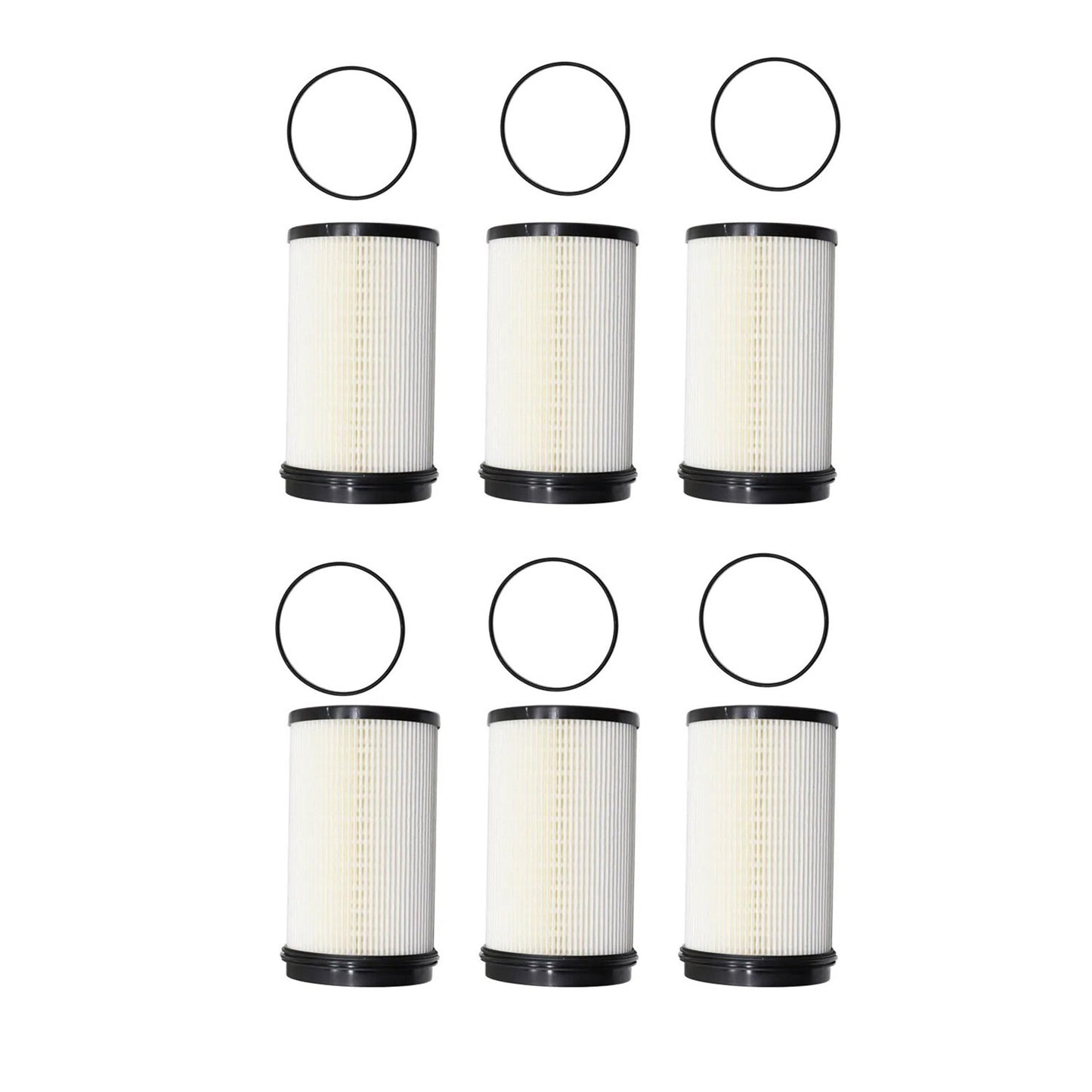 New 6Pcs Fuel Filter Water Separator Element R61709 For DD13 DD15 Diesel Engine