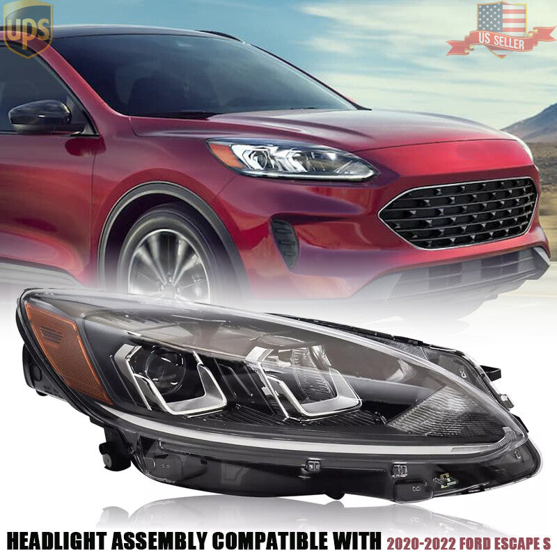 For 2020-2022 for Ford Escape Halogen Headlight Assy w/Bulb LJ6Z13008A RH Passenger