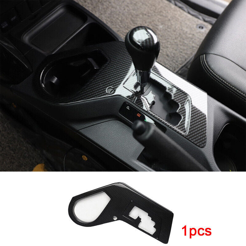 Carbon Fiber ABS Car Inner Gear Shift Frame Cover Trim for Toyota RAV4 2016-2018