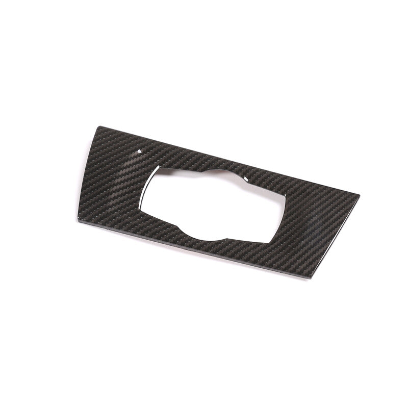 Matte genuine carbon fiber sport mode button cover trim for Corvette C8 2020-2023