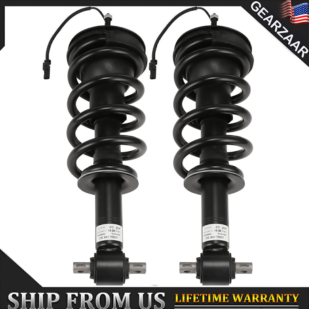Pair Front Shock Struts Assys Fit for Escalade Tahoe for Yukon Denali MagneRide 84176631