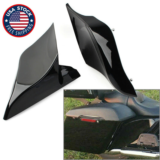 Stretched Extended Side Cover Fit for Harley Street Road Glide 2009-2013 Vivid Black
