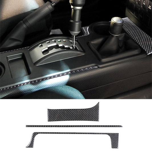Carbon Fiber Central Control Gear Shift Side Cover For Toyot@ FJ Cruiser 2007-21