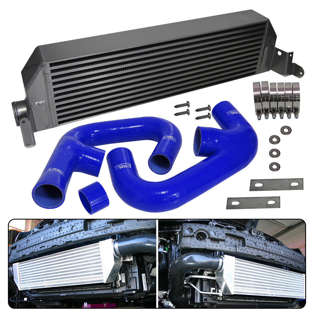 FMIC Twin Intercooler Upgrade+ Hose Kit for Volkswagen for Golf R GTI MK7 2015-2017