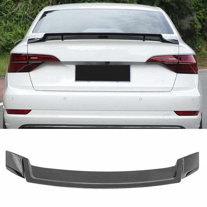 Boot Spoiler Fit for Volkswagen for Jetta Mk7 2019-2023 ABS Black Wing Flap Car Rear