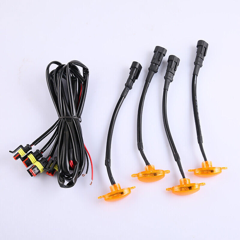for Nissan Titan 2017-2024 yellow Style Grill LED Marker Light Kit