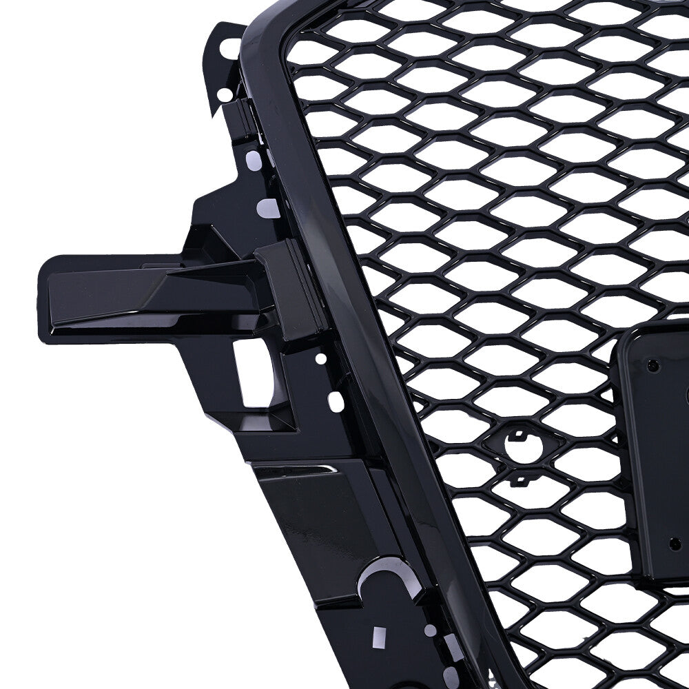 Front Upper Grill Grille Honeycomb Assembly Fits for Audi Q5 SQ5 2013-16 RSQ5 Style