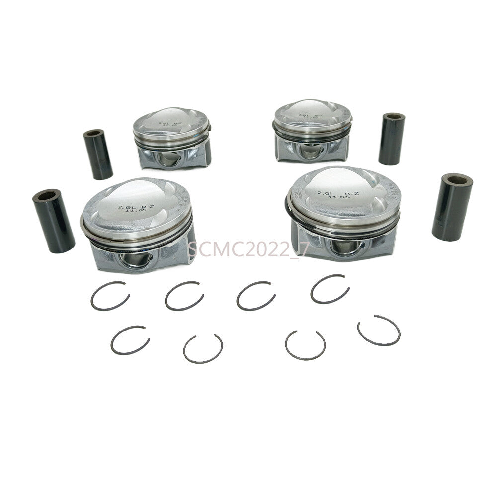4 Pcs Pistons  Rings Set ¦µ23mm 06K107065BL for VW for Golf for Tiguan for AUDI A3 TT 2.0T