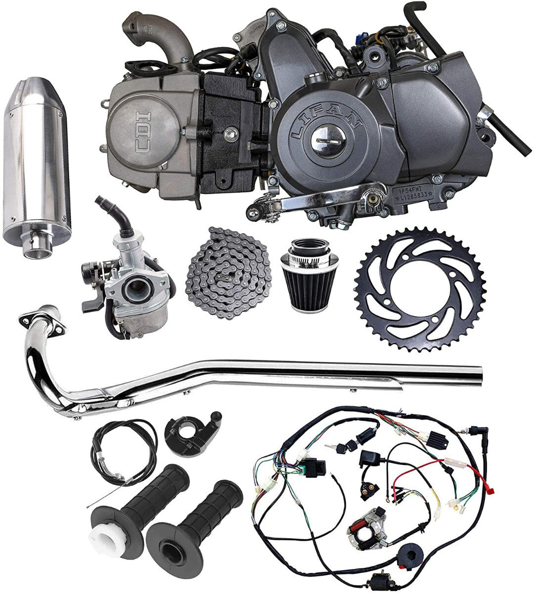 for Lifan 125cc semi-automatic engine motor wiring kit for Honda CT70 CT90 CT110 ATC70 XR70