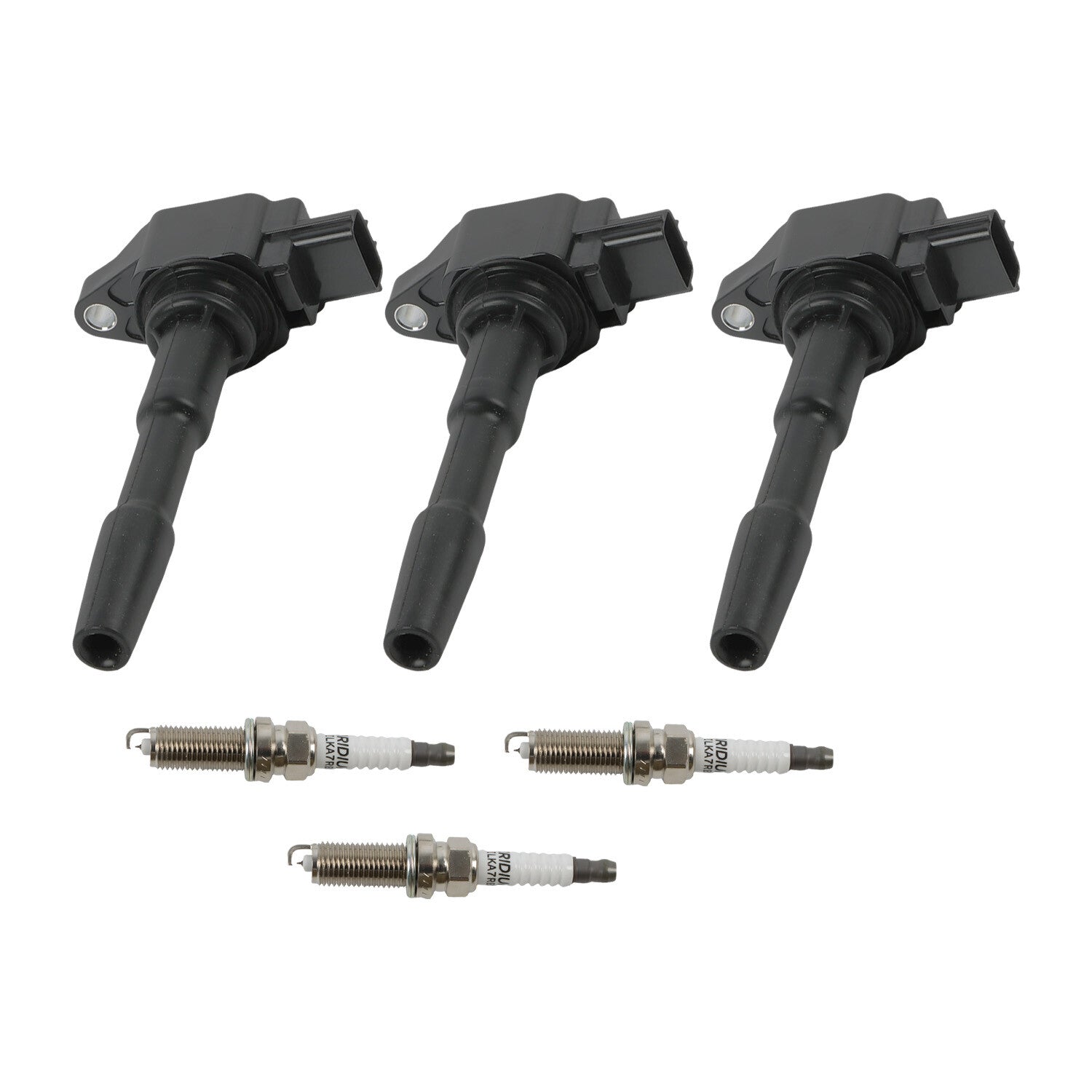 3 Ignition Coils+ 3 Iridium Spark Plugs for Smart Fortwo 2016-2017 UF808+91121