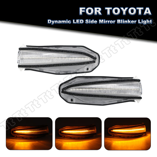 Sequential LED side mirror turn signals for 2014 for Toyota 4Runner and 2013-18 RAV4.