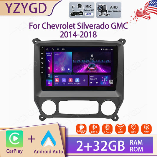 for Chevrolet Silverado for GMC for Sierra 2014-2018 Stereo GPS NAVI Carplay Car Radio