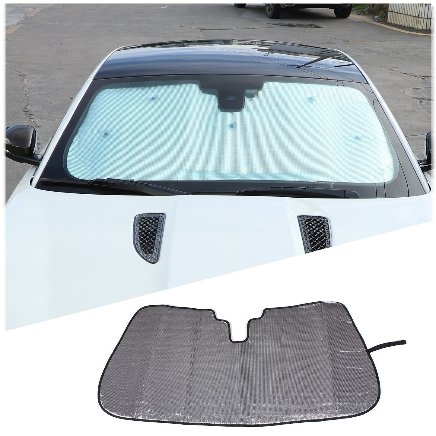 ABS smoked black front fog light cover trim for Toyota FJ Cruiser 2007-2014