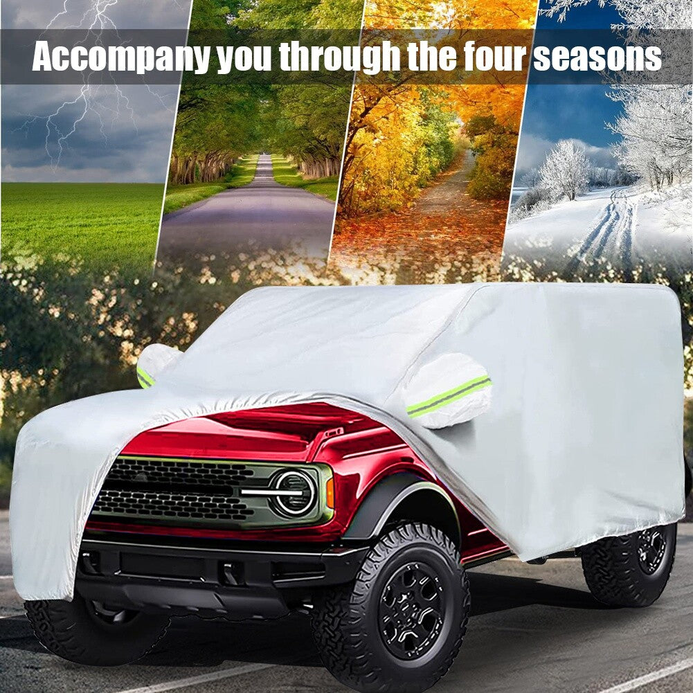 Full Car Cover for Ford Bronco 2021 2022 4 Doors Waterproof UV-Proof Outdoor