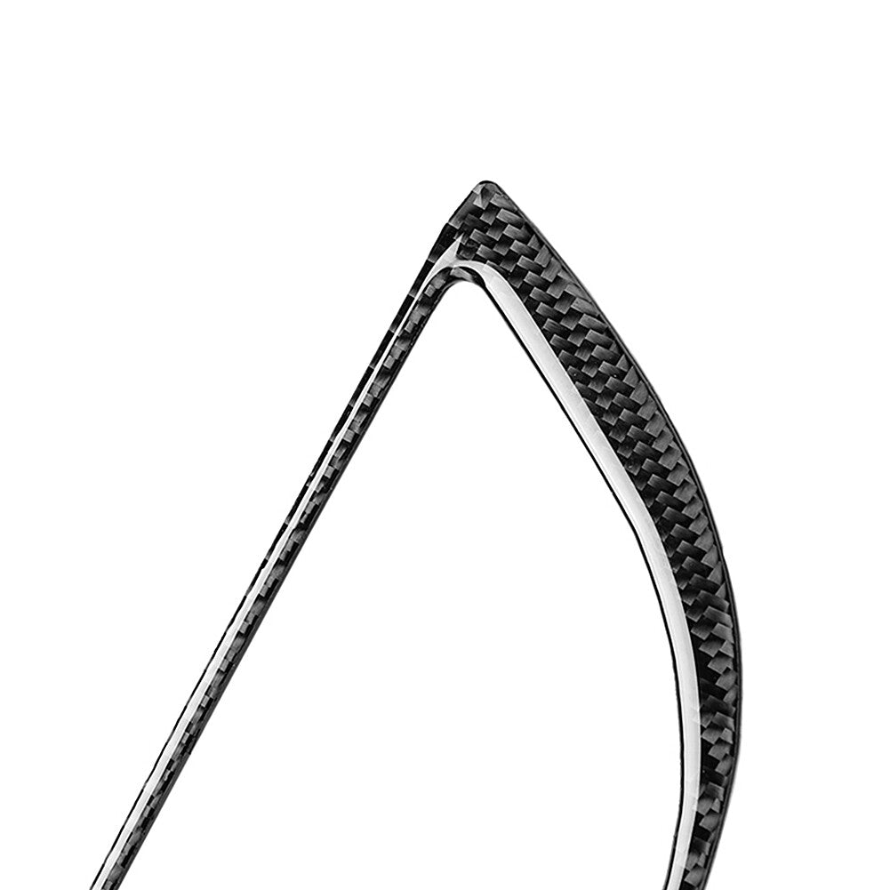 Carbon Fiber Front Light Frame Cover Trim for Toyota for Land Cruiser Prado 2010-18