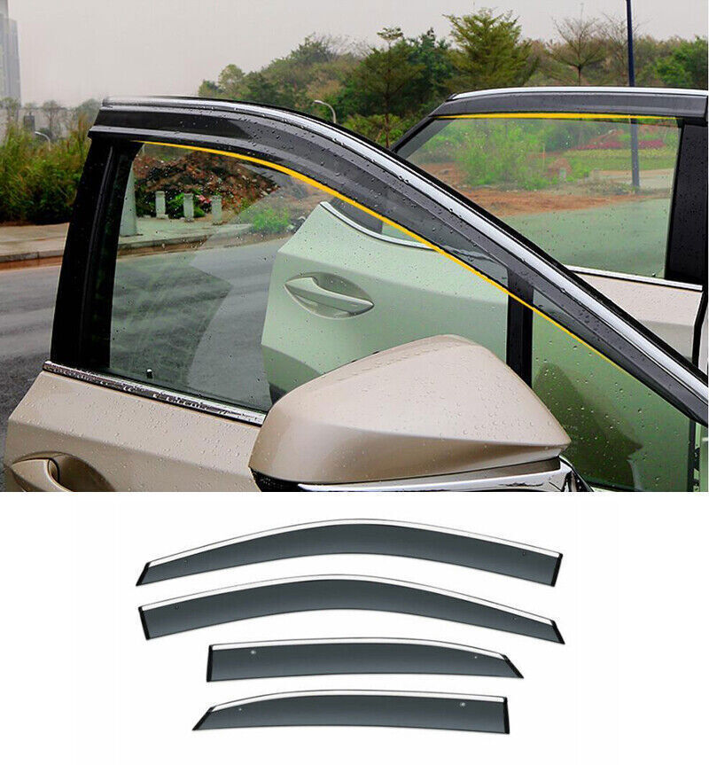 Window Visor Vent Shades Sun Rain Guard Trim for Lexus RX350 350h 500h 2023-2024