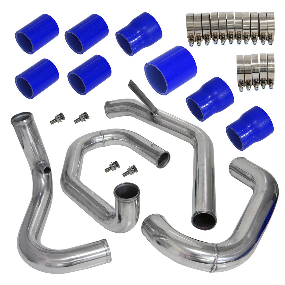 Front Mount Bolt On Intercooler Piping Kit Fits for VW for Jetta for Golf 1.8T 98-05 Blue