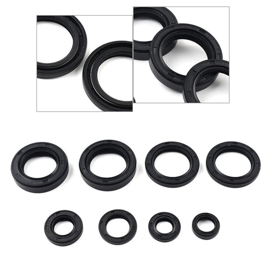 8Pcs Engine Oil Seal Kit for Yamaha DT125 DT175 MX125 MX175 IT175 YZ125 1974-83