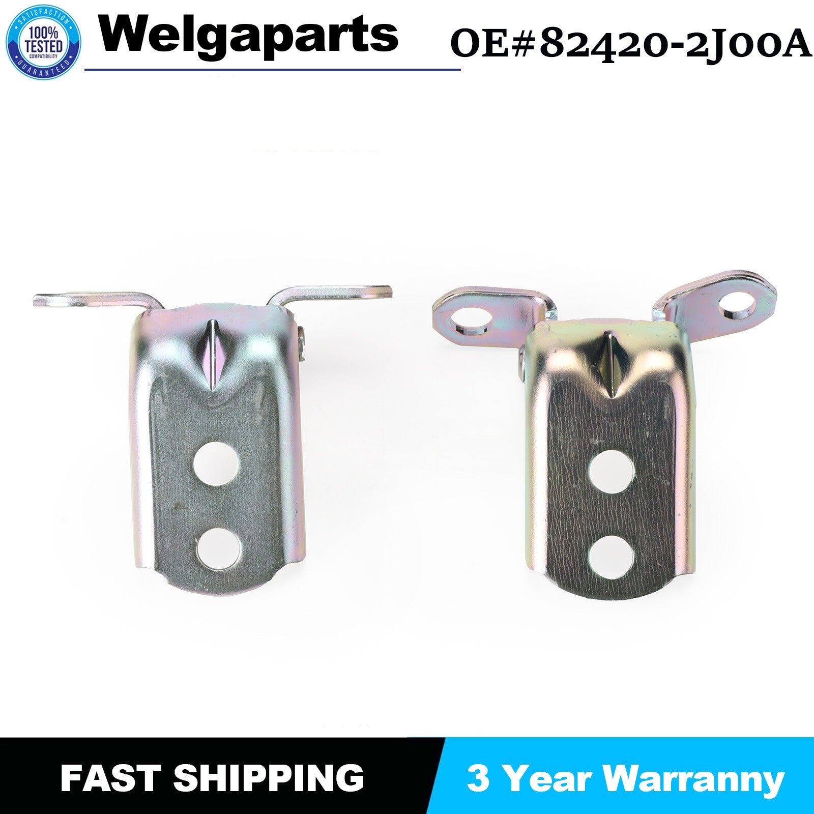 2PCS for Nissan Patrol GU Y61 New Upperlower Front Door Hinges 82421-2J00A New