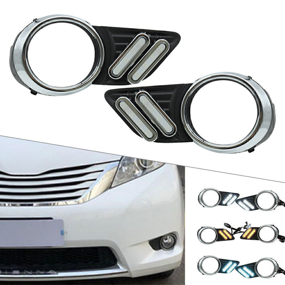 For 2011-2014 for Toyota for Sienna 3 Colors LED Daytime Running Lights DRL