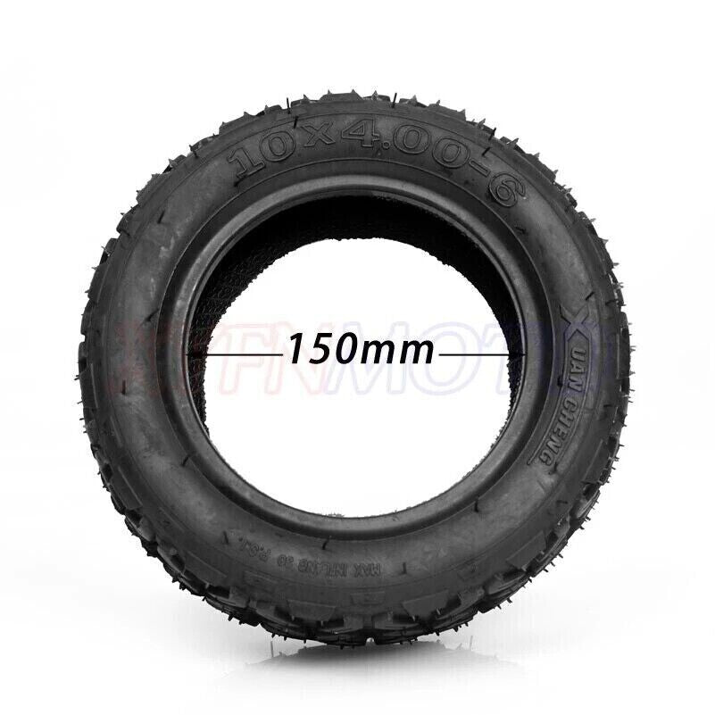 10x4.00-6 Road Vacuum Tire Electric Scooter Widened Wear-resistant Tubeless Tyre