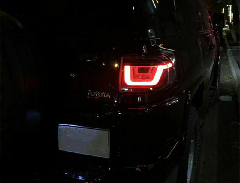 2P Black for Toyota FJ Cruiser 2007-2017 LED Tube Tail Lights Rear Lamps Replace