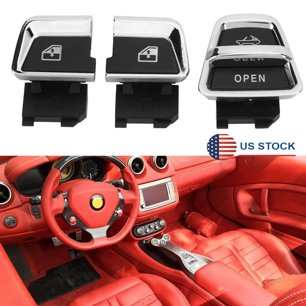 New Left Right Roof Control Power Window Button+Bracket for Ferrari California