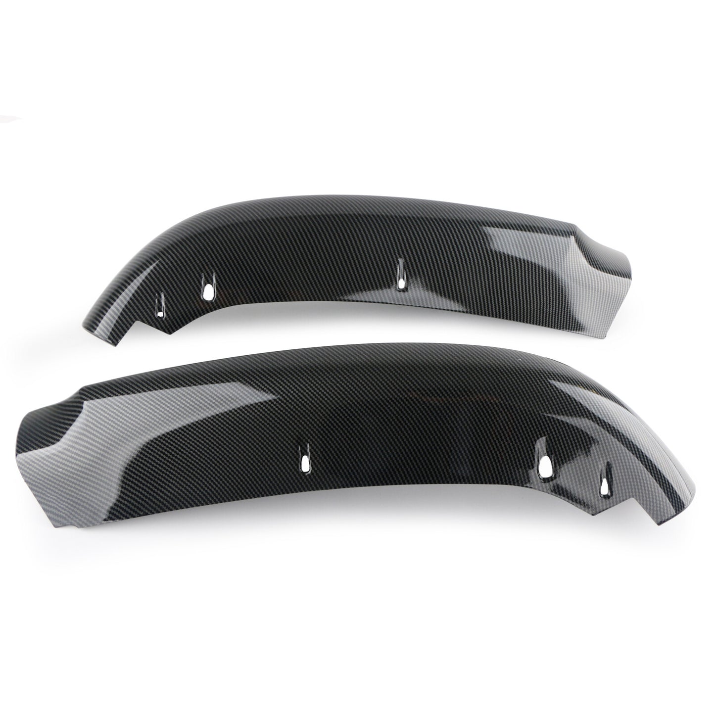 A pair of front bumper splitters, boiler carbon fiber, suitable for 05-08 for BMW E90 4Dr Sedan