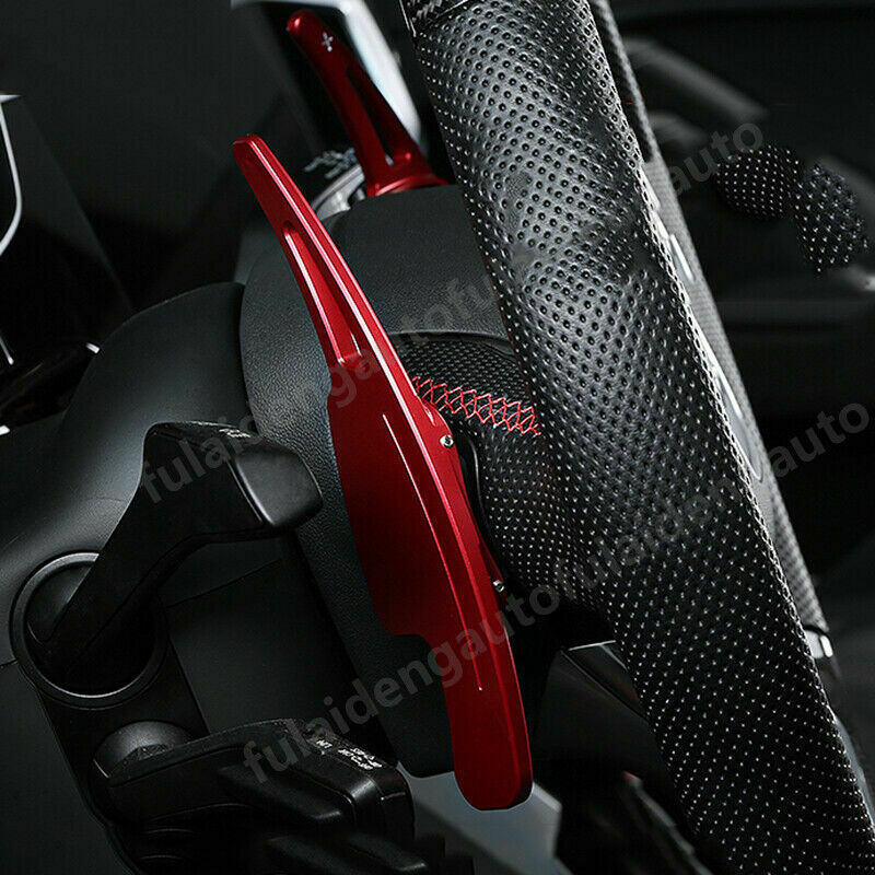 for Audi Q3 2019-2023 Red Steering Wheel Aluminum Shift Paddle Shifter Extension