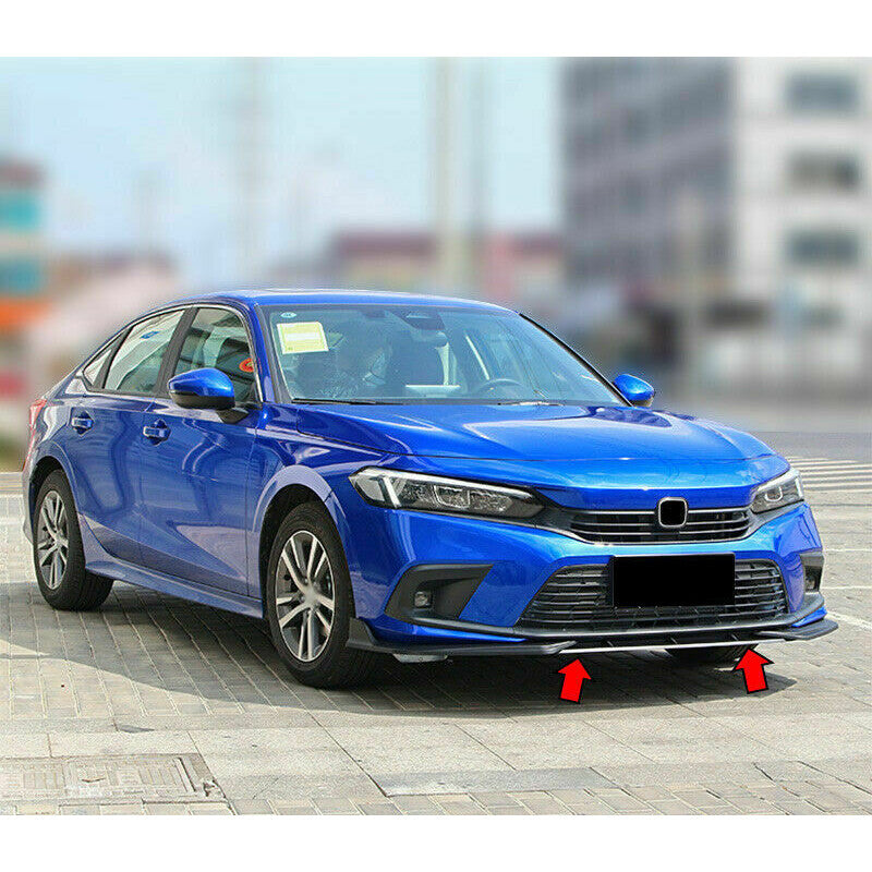 for Honda for Civic Sedan 22-23 Matt Black Front Bumper Lip Splitter Spoiler Lip Kit