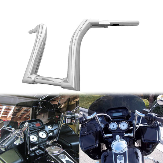 Chrome 14 Ape Hanger Handlebar 1.25Riser for Harley Road King Road Glide 14-23