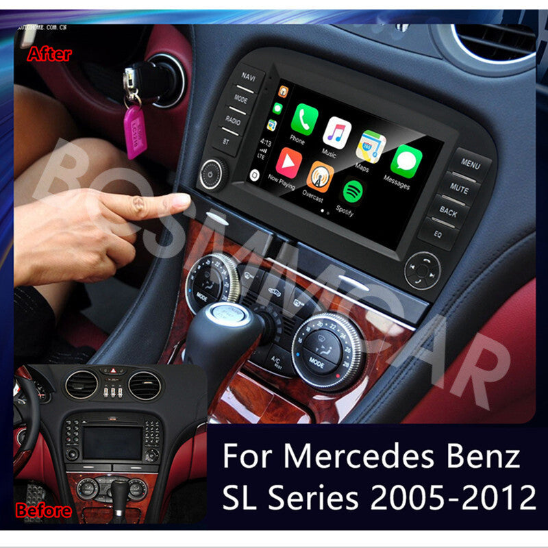 Fit for Mercedes Benz SL350 SL500 SL55 2005-2012 Car Stereo Android 13 GPS W/Cam