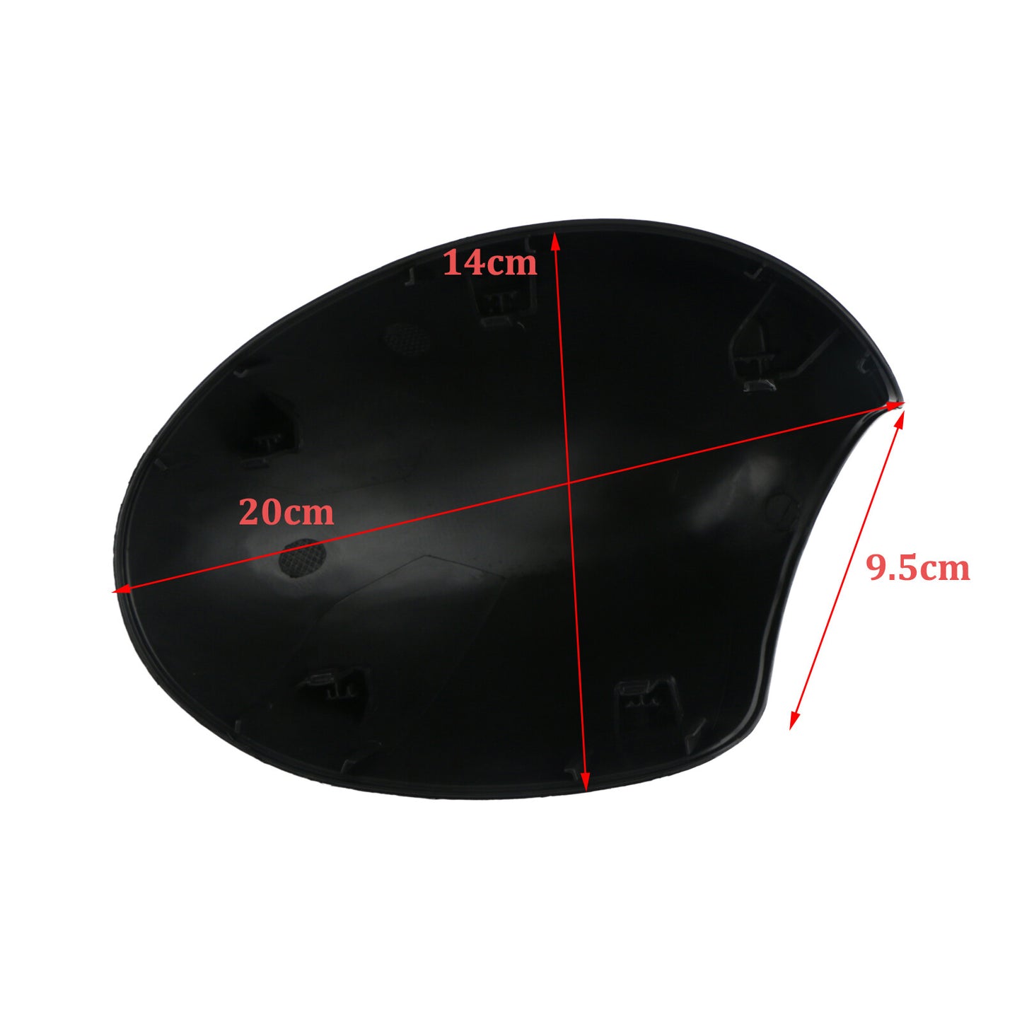 Left glossy black door mirror cover for Mini Cooper R60 R55 R56 R57 R58