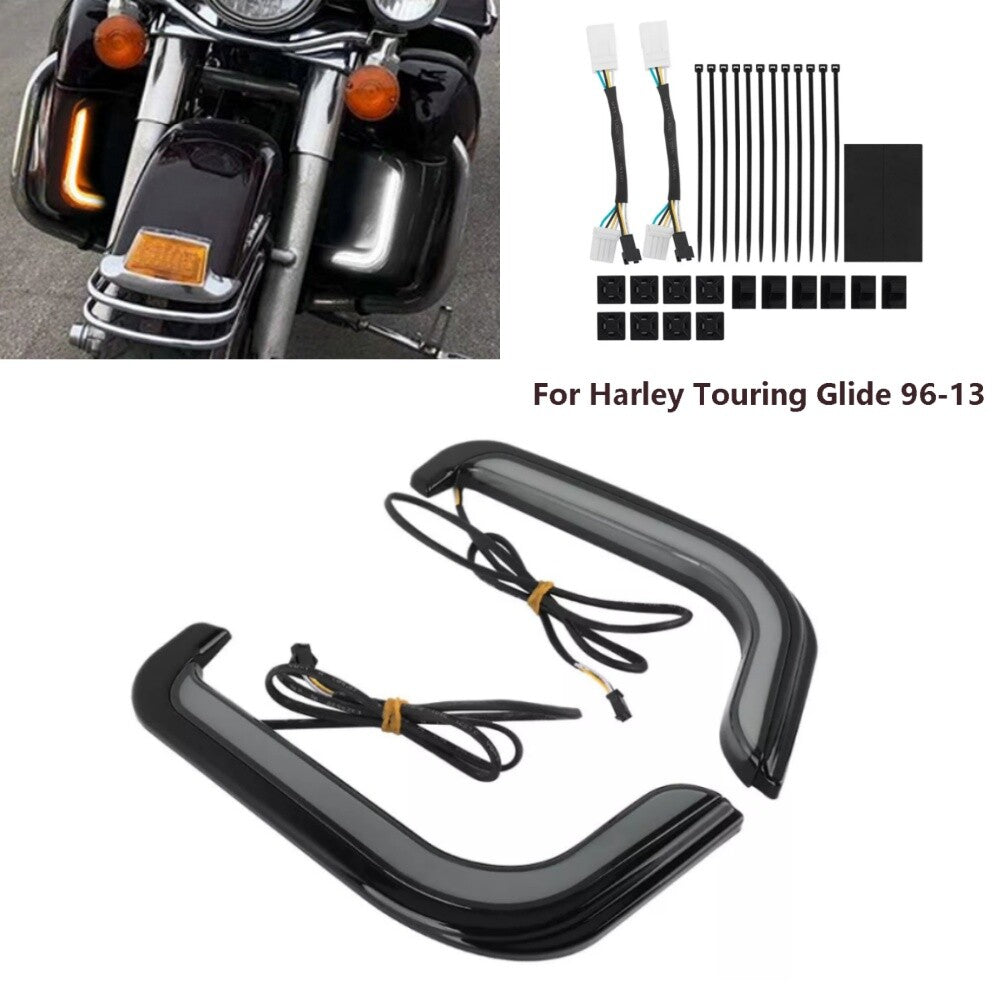 LED Fairing Lower Grill Turn Signal Light for Harley Electra Street Glide 96-13