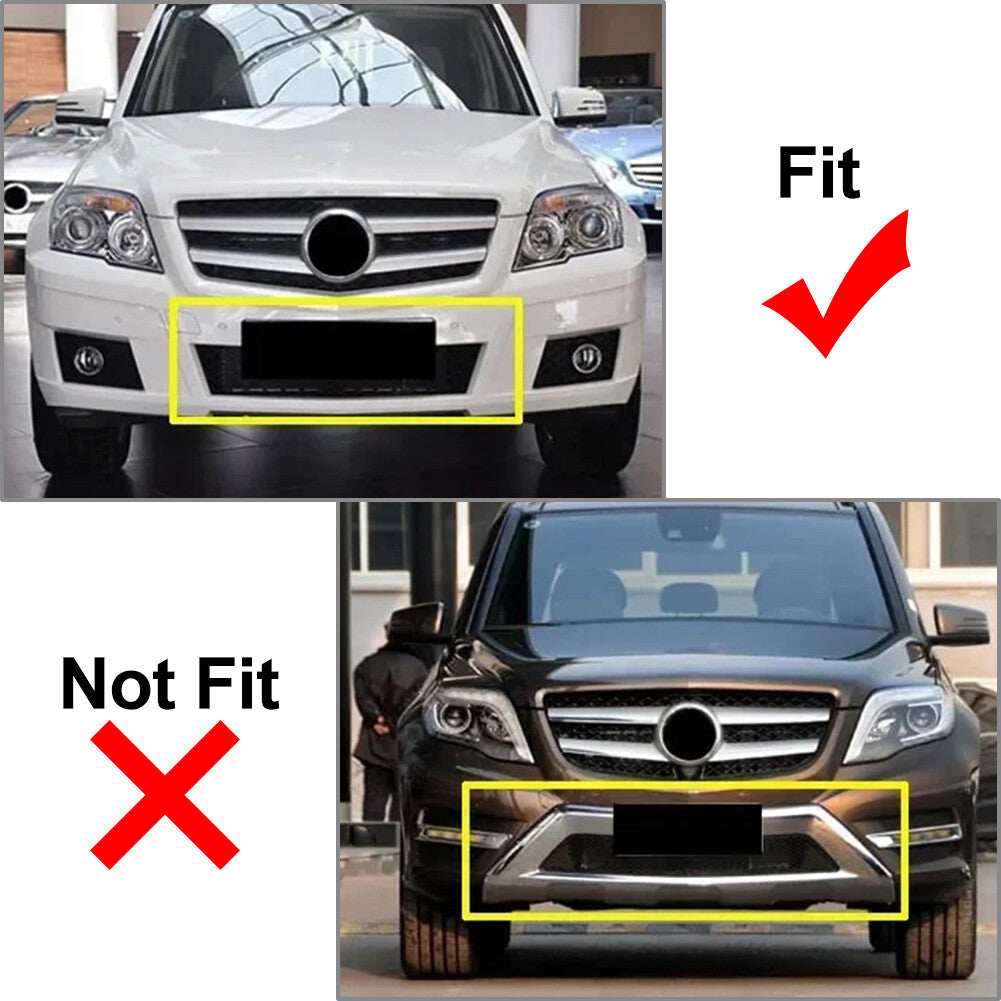 GTR Style Front Bumper Hood Grille for Benz GLK Class X204 GLK350 2008-12 08 11