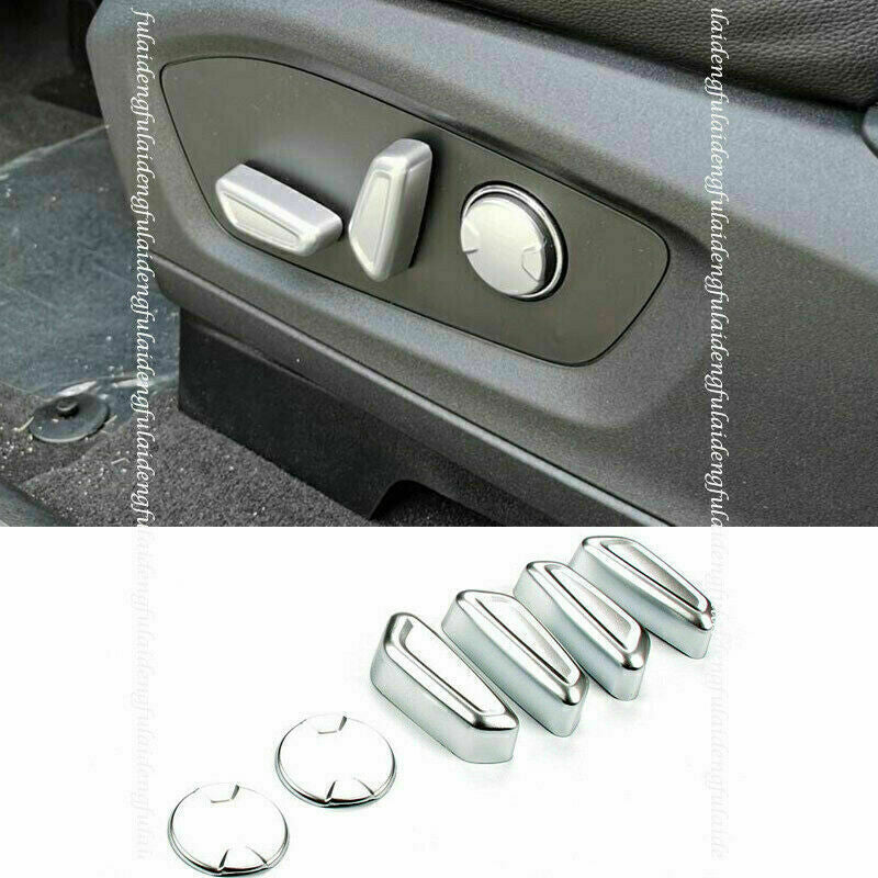 for Ford Explorer 2020-2022 Matte Silver Inner for Seat Adjustment Button Cover Trim