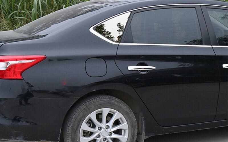 for Nissan Sentra Sylphy 2013-2019 Chrome Side Window Louver Shutter Cover 2pcs