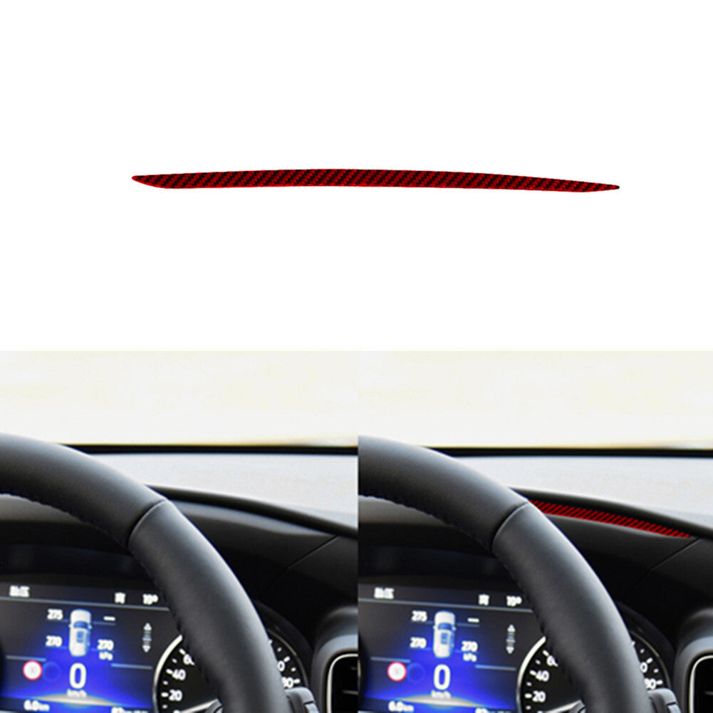 Red Carbon Fiber Speedometer Above Strip Cover Trim for Ford Explorer 2020-2023