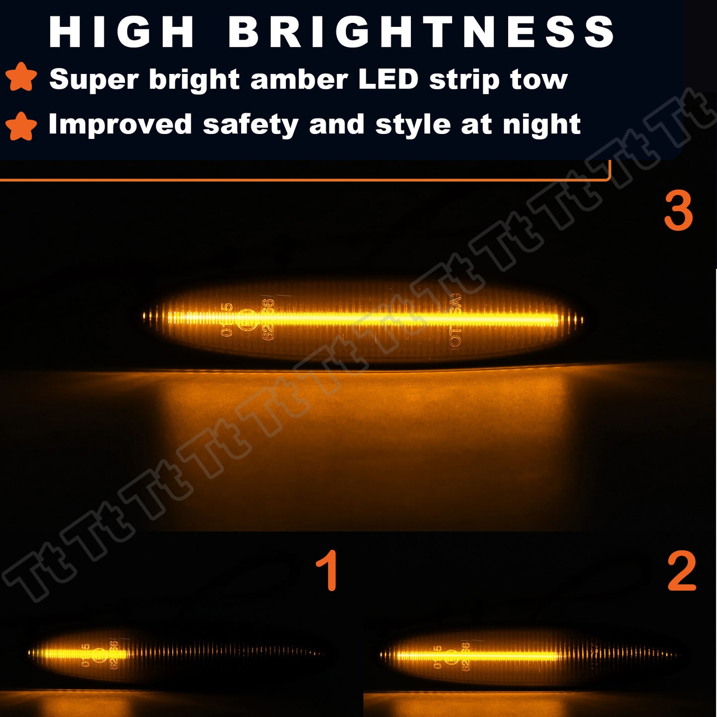 Dynamic LED fender side marking turn signals for LEXUS SC430 IS350 IS250 US