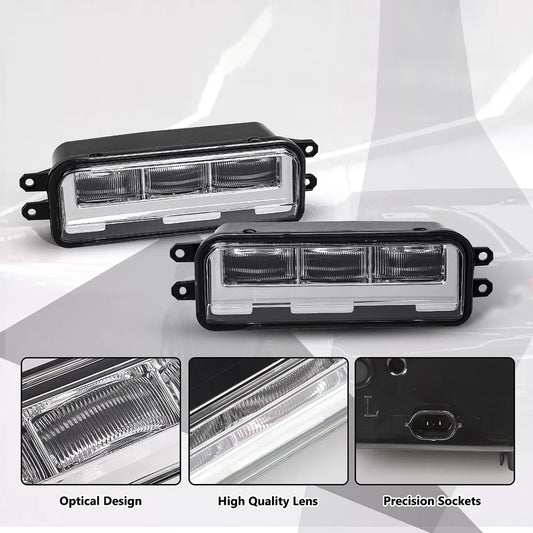 LED Fog Lights Driving Lamps Kit Left+Right For 2022-2024 for Toyota Tundra Bumper