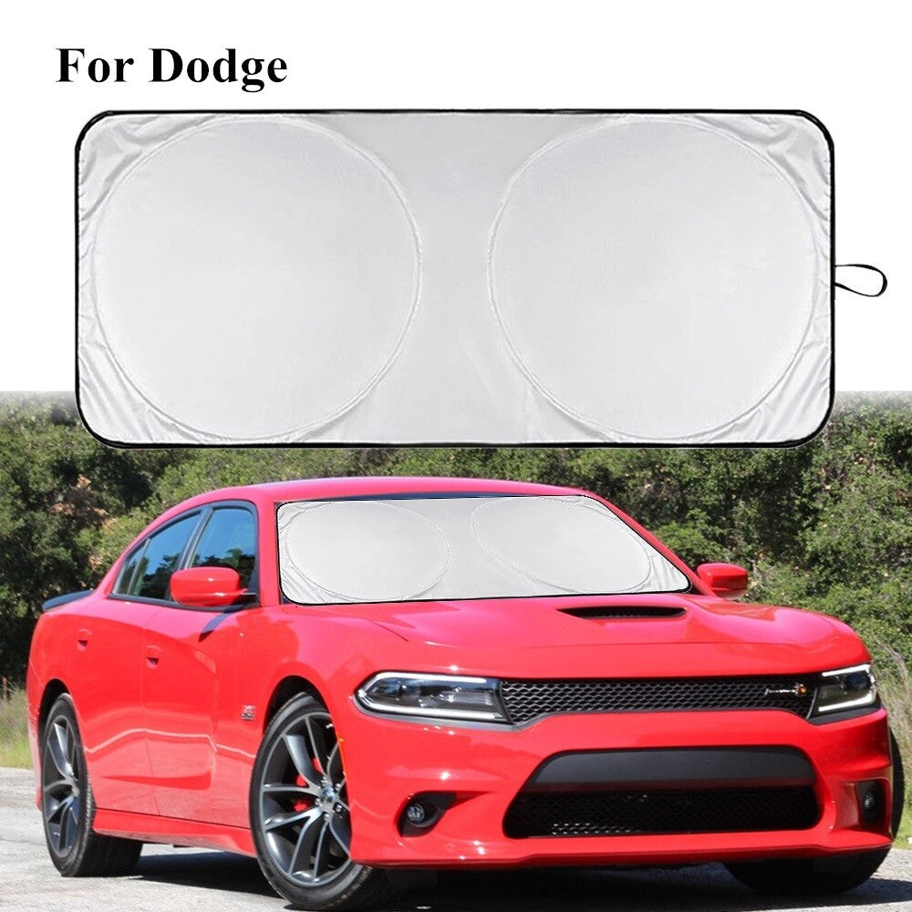 for Dodge Auto Sun Shade Window Screen Windshield Cover UV Block Heat Shield