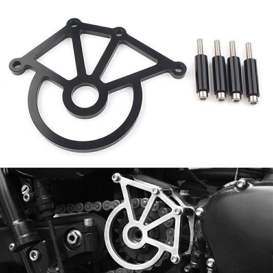 For 2007-14 Thruxton 900 Scrambler 2006-14 Black Sprocket Cover Chain Protection