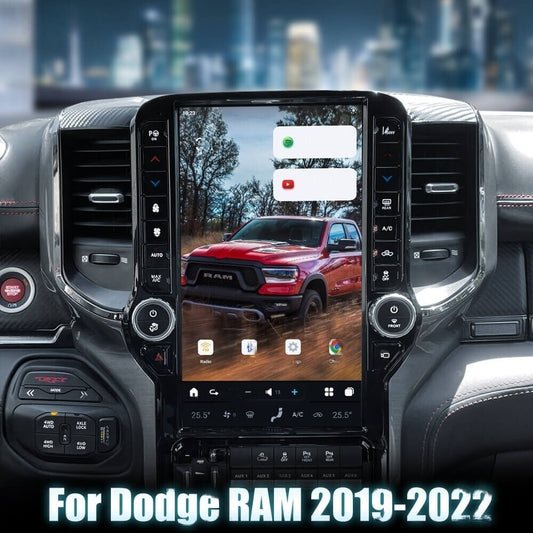 for Dodge for Ram 1500 2500 2019-2022 for Tesla Stereo Gps Touch Screen Head Unit 13.6